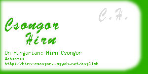 csongor hirn business card